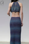 SWAYING/KNIT gradient straight dress SW23SS3B05 gradient purple PS62